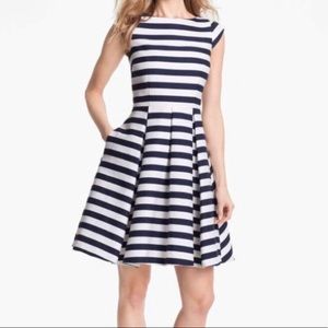 Kate Spade Mariella Blue and White Striped Dress